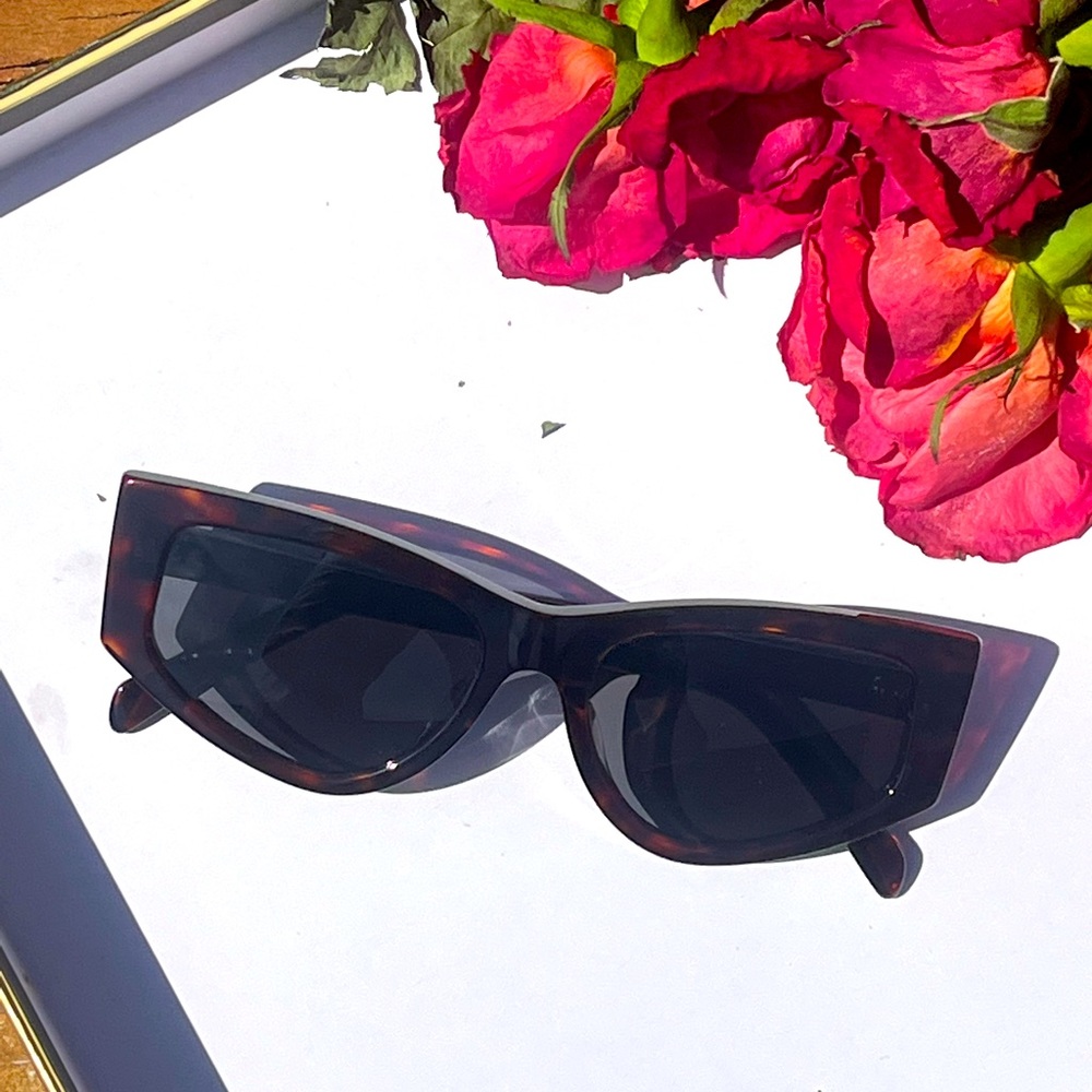 Celine Tortoise Sunglasses Cat eye Shades